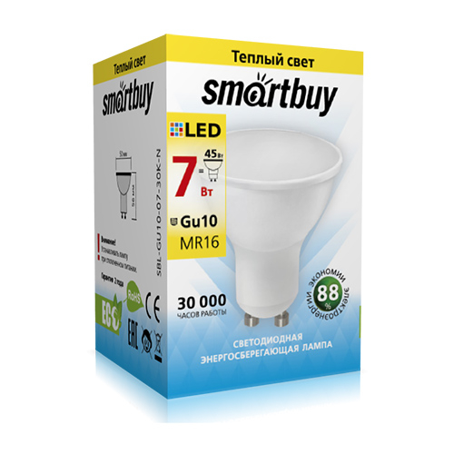 ������������ ����� Smartbuy-Gu10-07W/3000