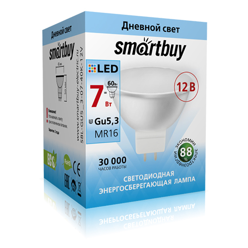 ������������ ����� Smartbuy-Gu5,3/12V-07W/4000