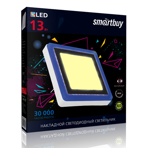 ��������� (LED) ���������� ������� � ���������� DLB Smartbuy-13w/3000K+B/IP20